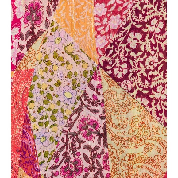 RIXO Meera Dress in Patchwork Blush Small - Picture 5 of 6